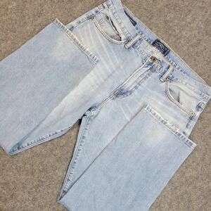 Lucky Brand Jeans Mens 36x30 Blue Denim Y2k Streetwear 221 Original Straight Leg
